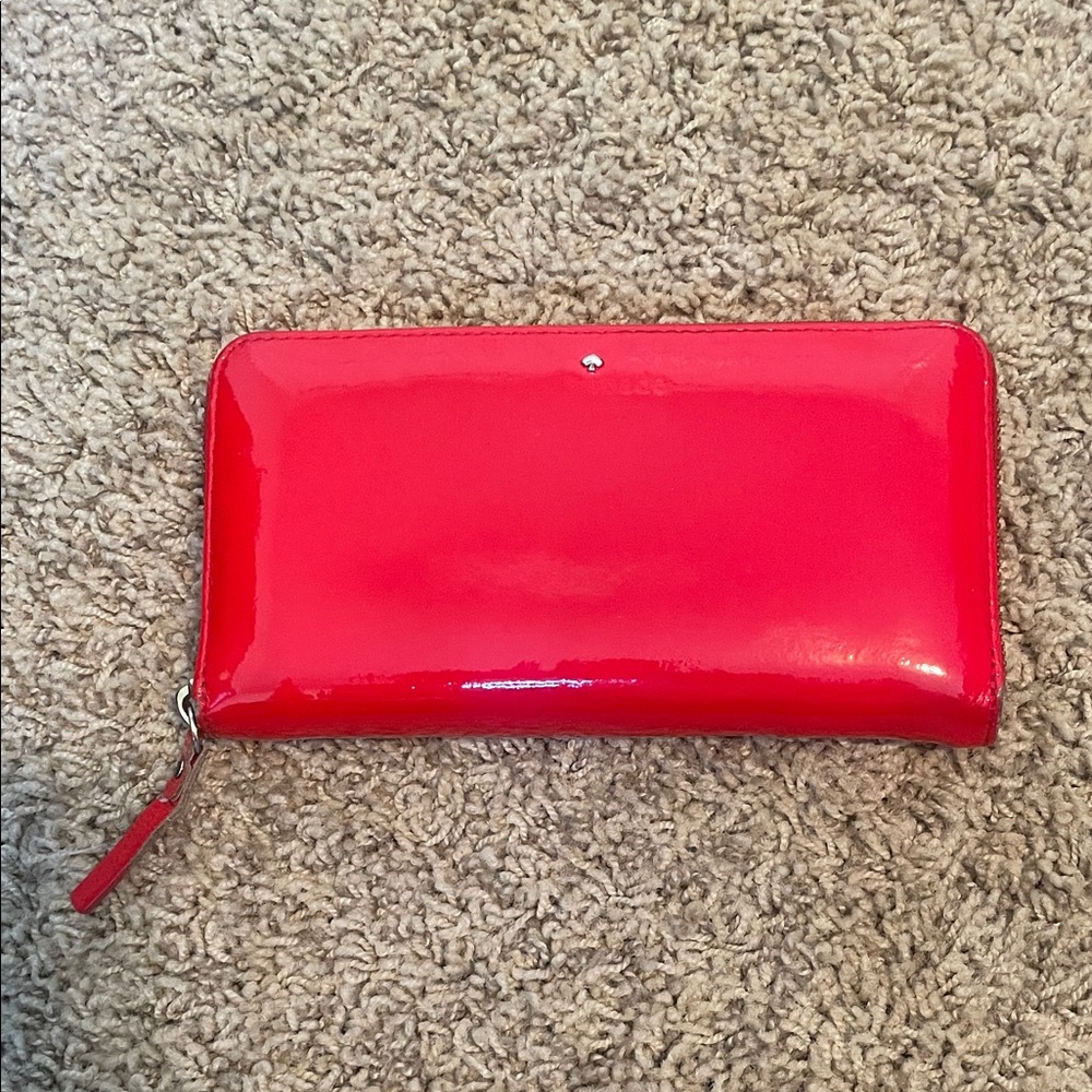 Kate Spade Shiny Red Wallet